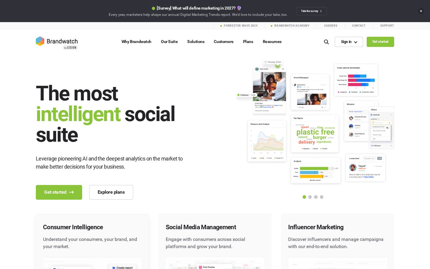 Brandwatch homepage