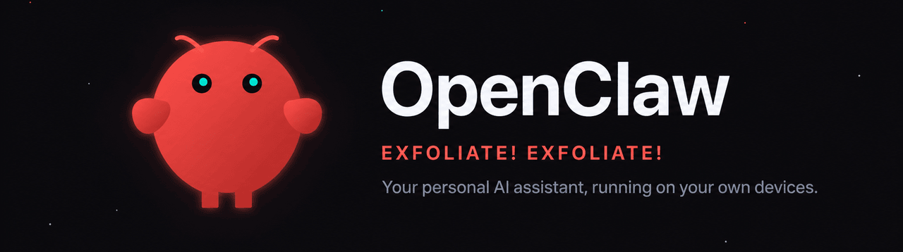 Official OpenClaw banner from the GitHub repository