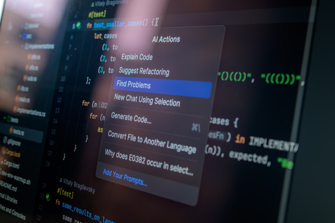 AI tools automation on laptop workspace